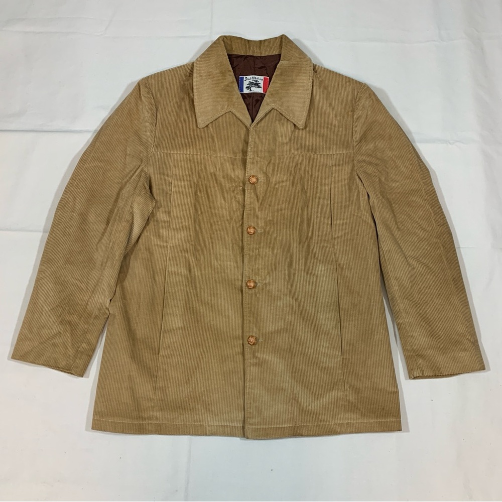 Vtg Brad Whitney Mens 44 L Corduroy Blazer Jacket The Camaro Tan Career Business